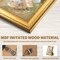 5x7in 6PC Vintage Gold Picture Frames, Frame 5 x 7(Gold)7"L x 5"W